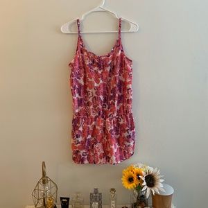 Colorful Floral Print Romper
